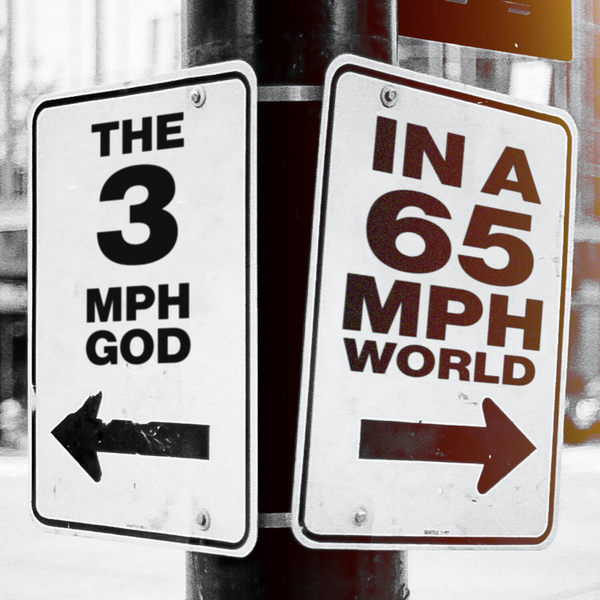 The 3 MPH God In a 65 MPH World artwork