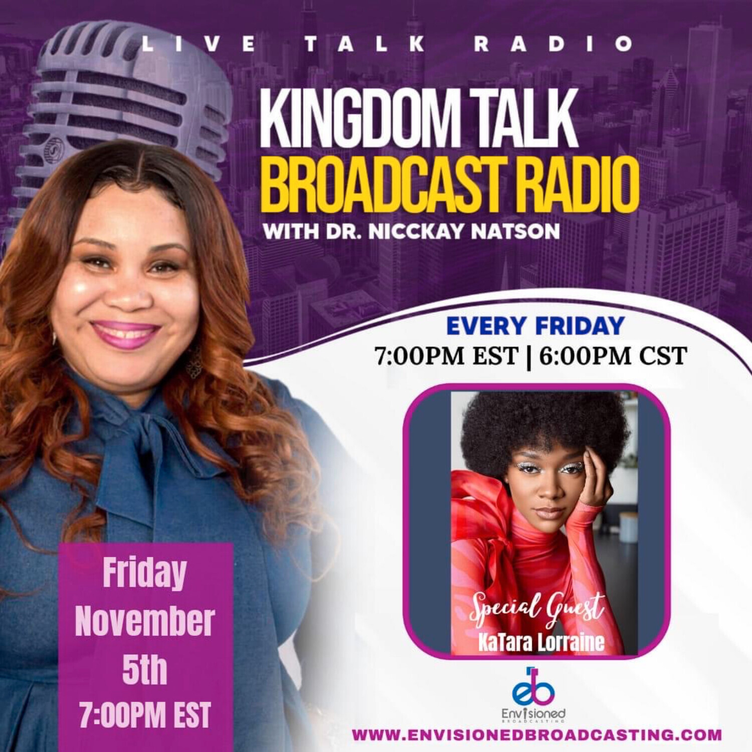 Kingdom Talk Broadcast Radio with Dr. Nicckay Natson