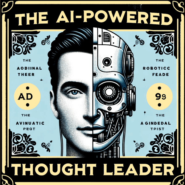 Can thought leaders use AI in an authentic way?  Introducing The AI-Powered Thought Leader artwork