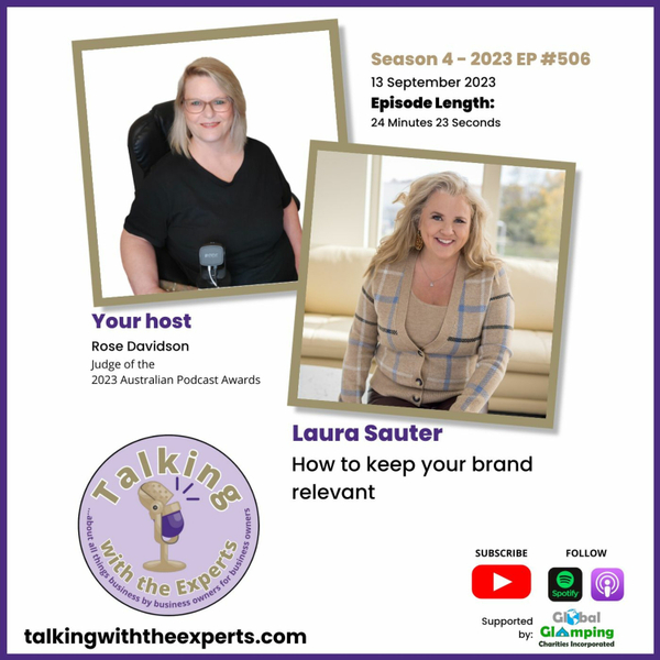2023 EP506 Laura Sauter - The Power of Branding: Why Brands are the Reason People Buy from Us artwork