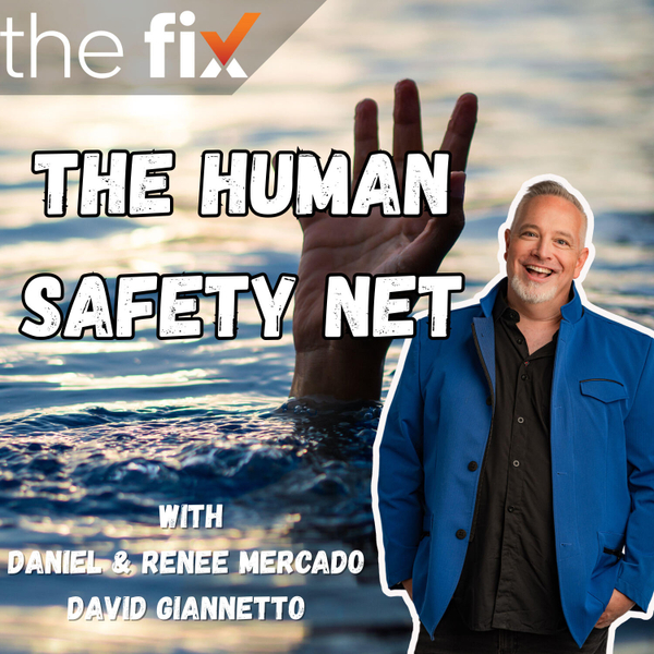 The Human Safety Net, with Daniel & Renee Mercado and David Giannetto artwork