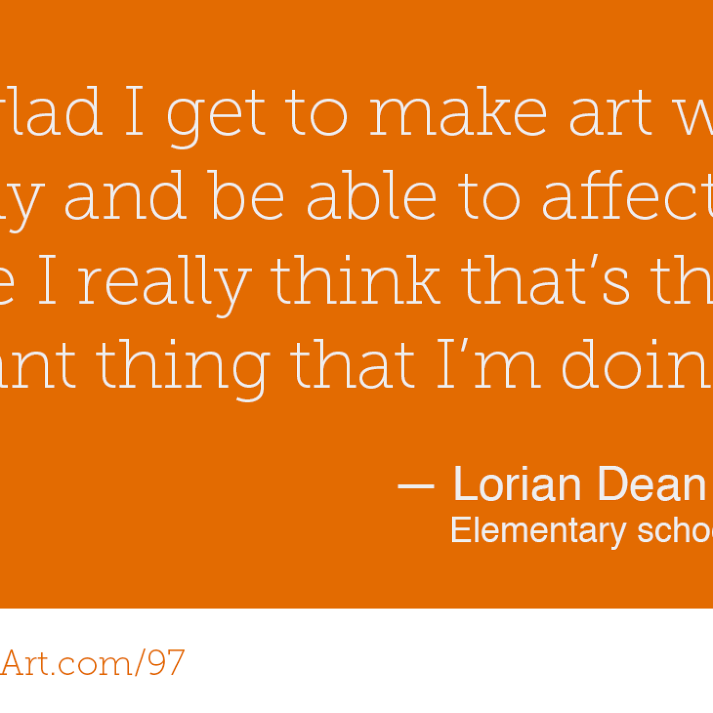 97 - Inspire yourself by inspiring others with Lorian Dean - podcast episode cover