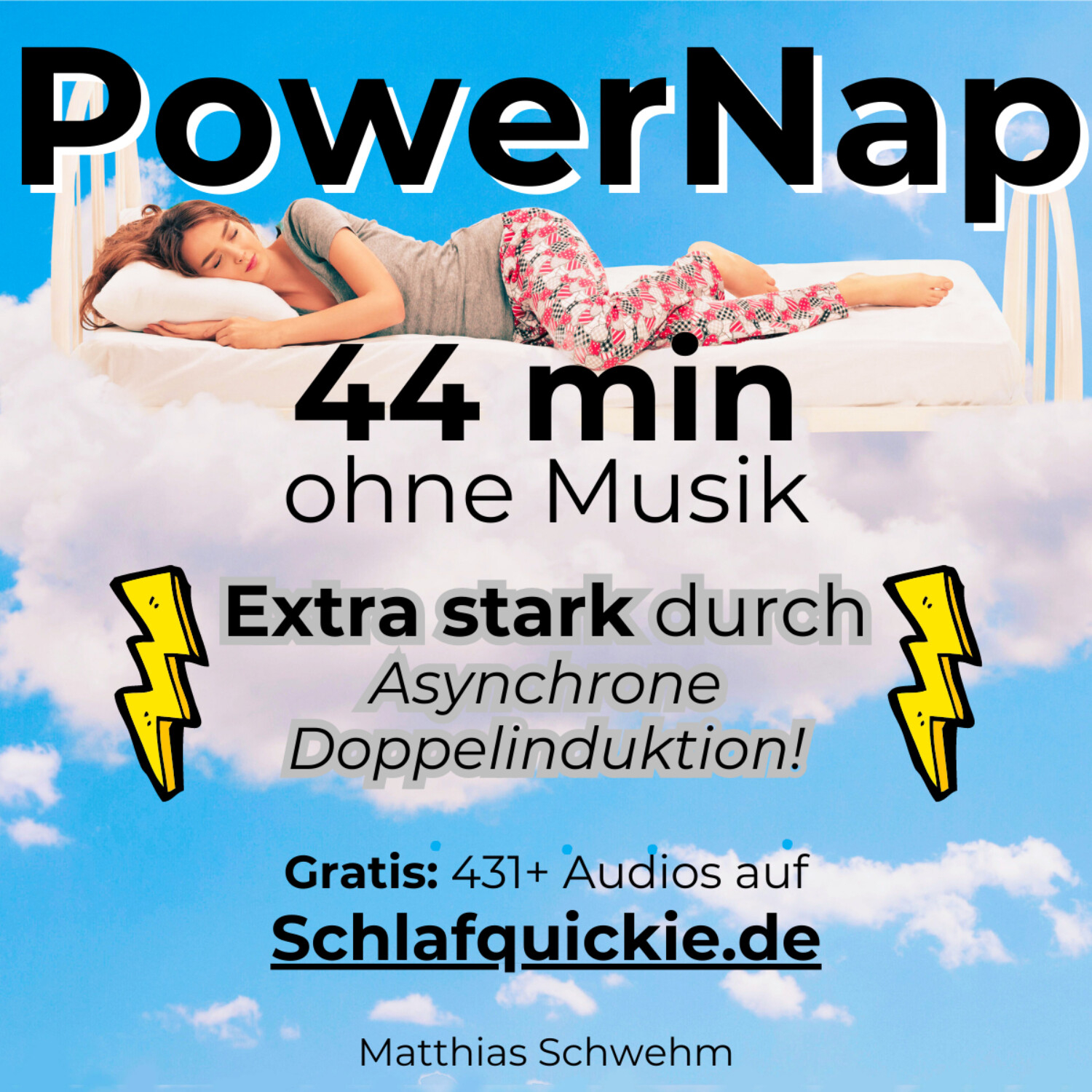 Power Nap  44 min ⚠️Extra stark! ﻿Asynchrone Doppelinduktion!💥 ohne Musik  Schlafquickie, Mittagsschlaf NSDR episode artwork