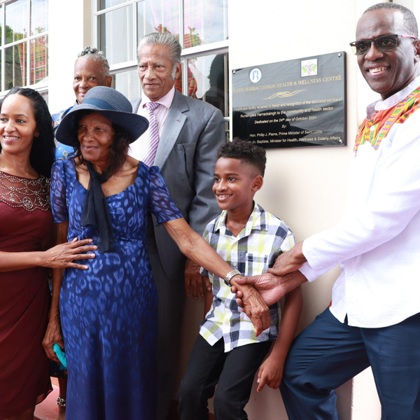 Ministry of Health Renames the Desruisseaux Wellness Centre in Recognition of Retired Nurse Leila Harracksingh artwork