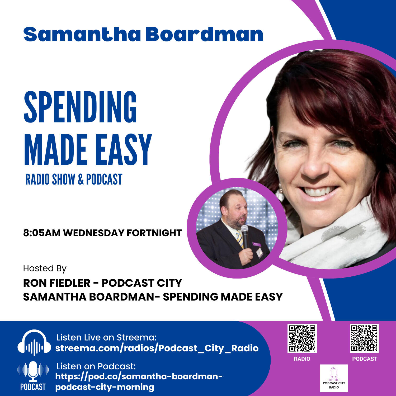 Spending Made Easy with Samantha Boardman on Podcast City Radio