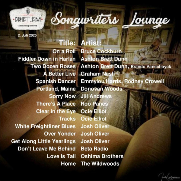 Songwriters Lounge vom 2. Juli 2025 artwork
