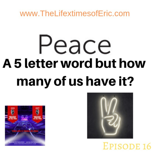 Peace.. A 5 letter word but how many of us have it? artwork