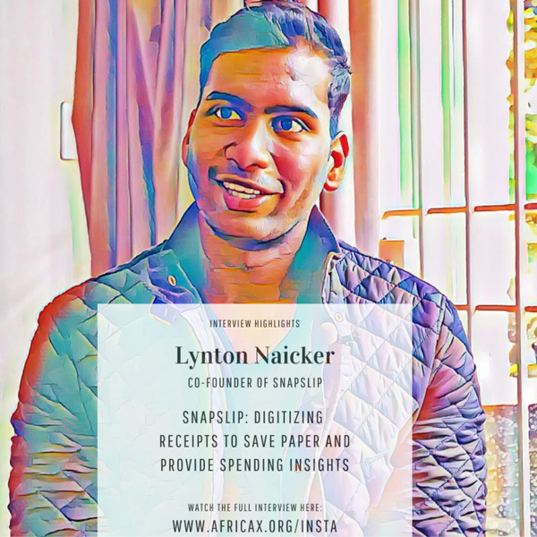 Snapslip: Digitizing Receipts to Save Paper and Provide Consumer Insights with Lynton Naicker artwork