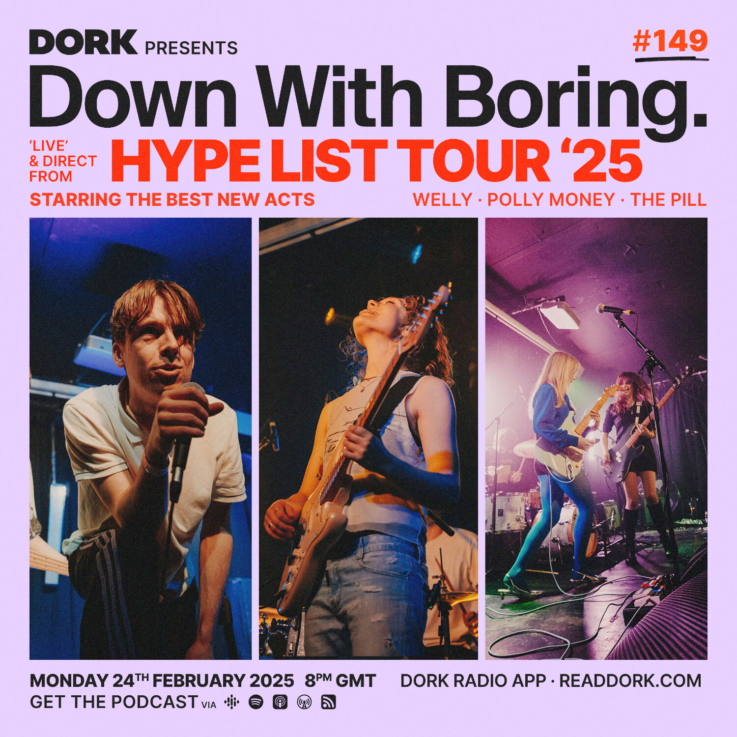 cover of episode Down With Boring #0149: Hype List Tour 2025 Special