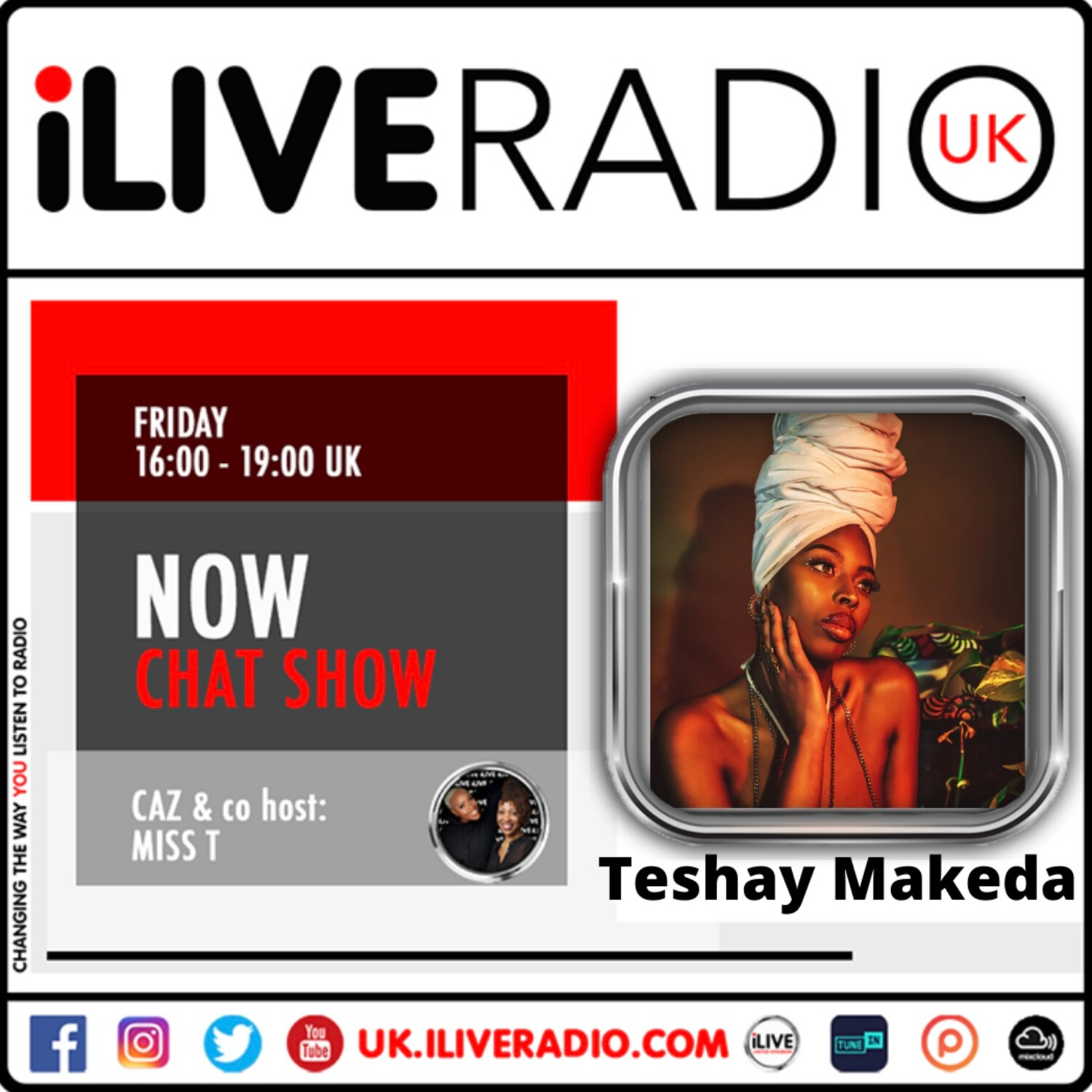 NOW Chat Show #34 w/ Caz Mac & co host: Miss T ft. guest: Teshay Makeda | 27.08.2021