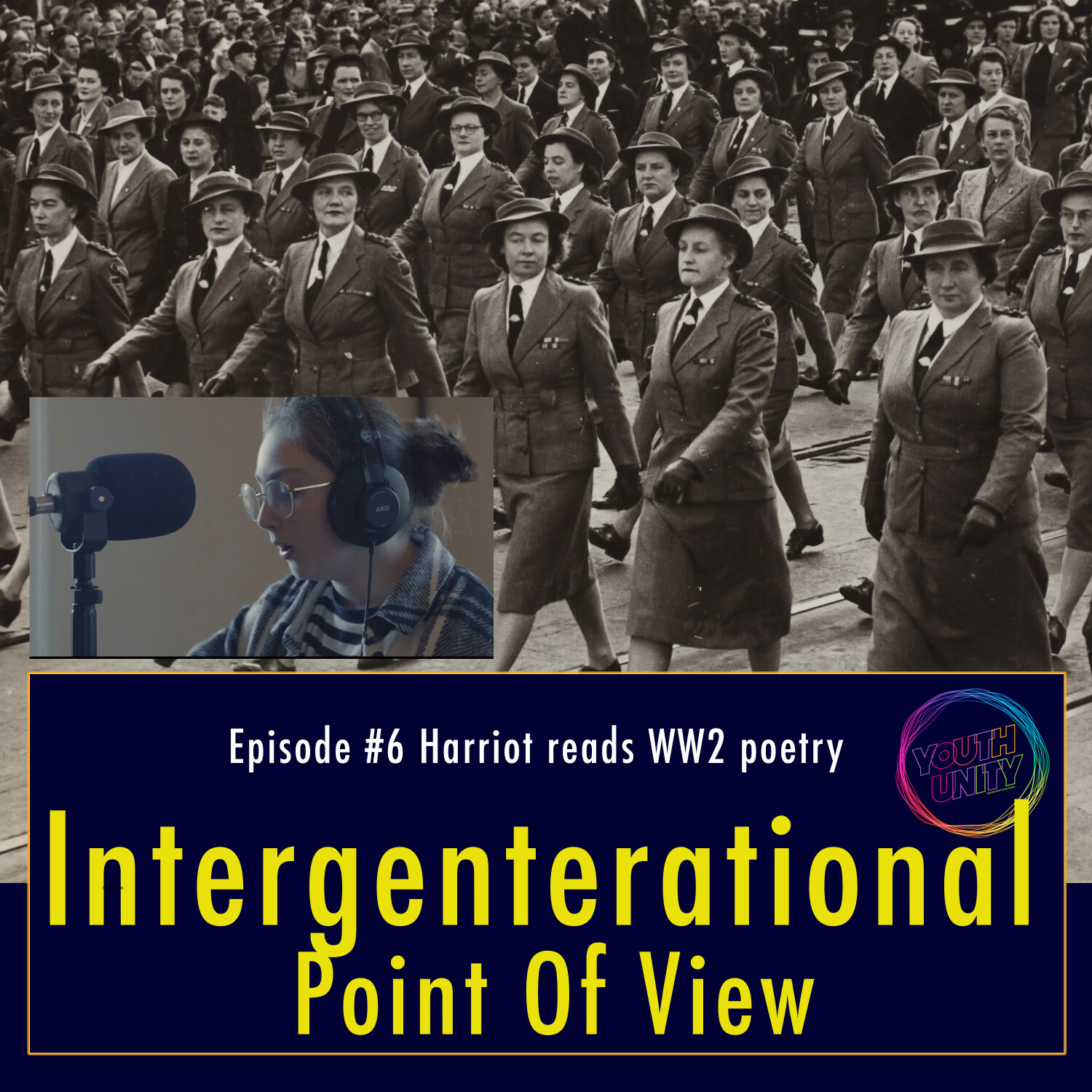 cross-generational - young people read WW2