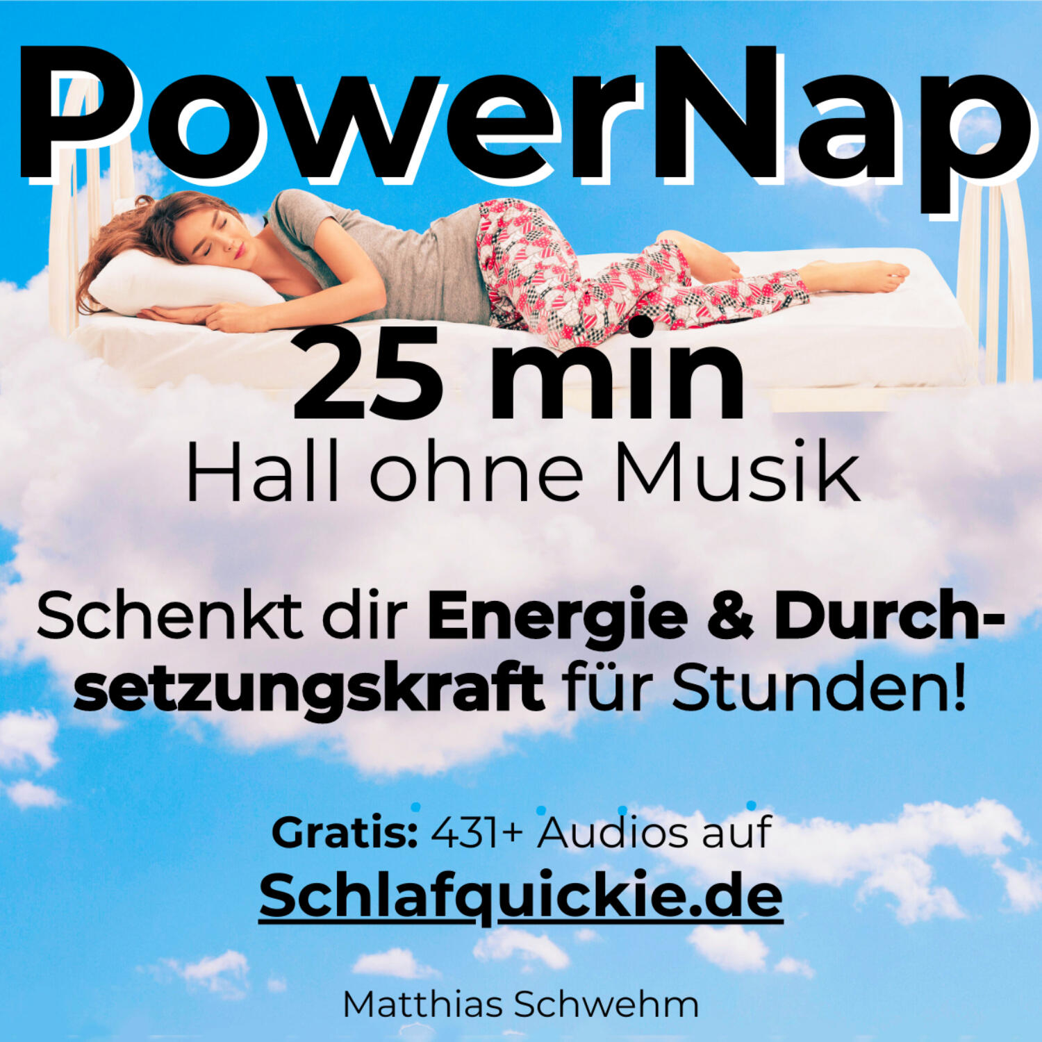 Power Nap 25 min Hall ohne Musik 📢 HypnoKing® ✅ Hypnose, Schlafquickie, Mittagsschlaf Meditation