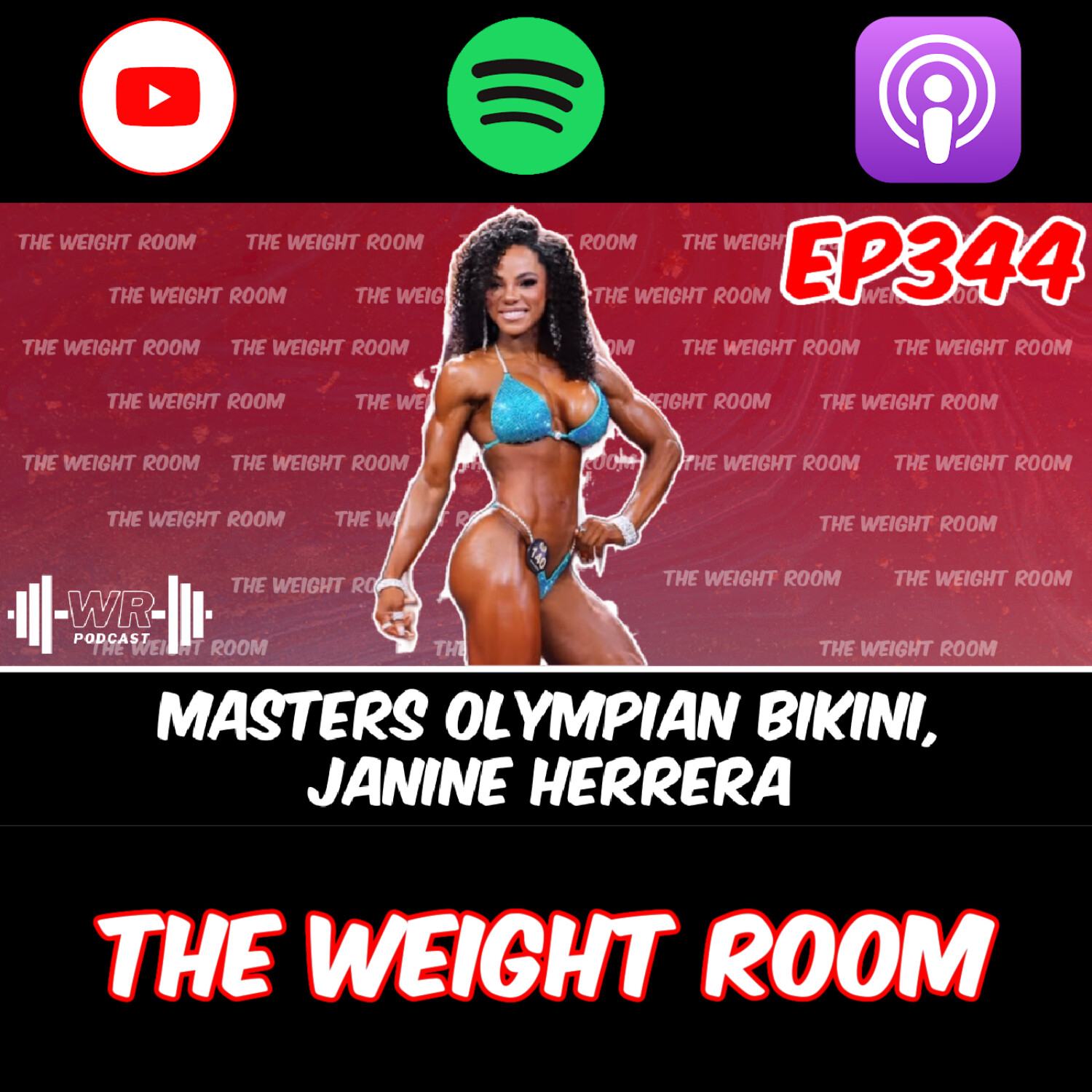 cover of episode EP344: Masters Olympian IFBB Bikini Bodybuilder, Janine Herrera