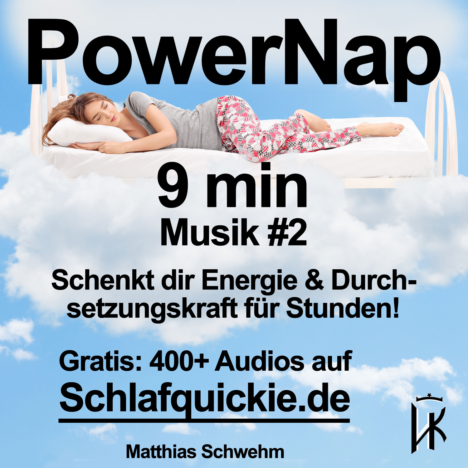 Power Nap 9 min deutsch Musik #2 📢 HypnoKing® NSDR✅ Schlafquickie, Mittagsschlaf Meditation