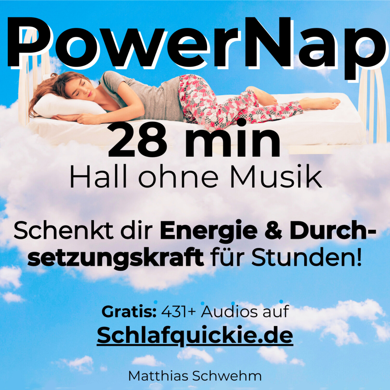 Power Nap 28 min Hall ohne Musik 📢 HypnoKing® NSDR✅ Schlafquickie, Mittagsschlaf Meditation