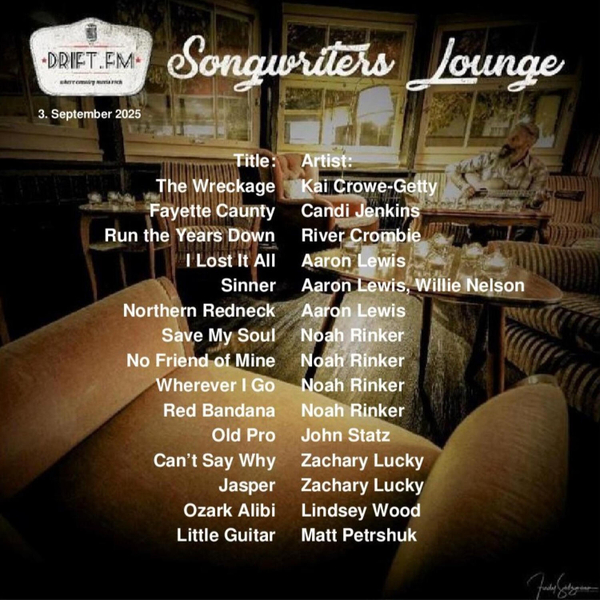 Songwriters Lounge vom 3. September 2025 artwork