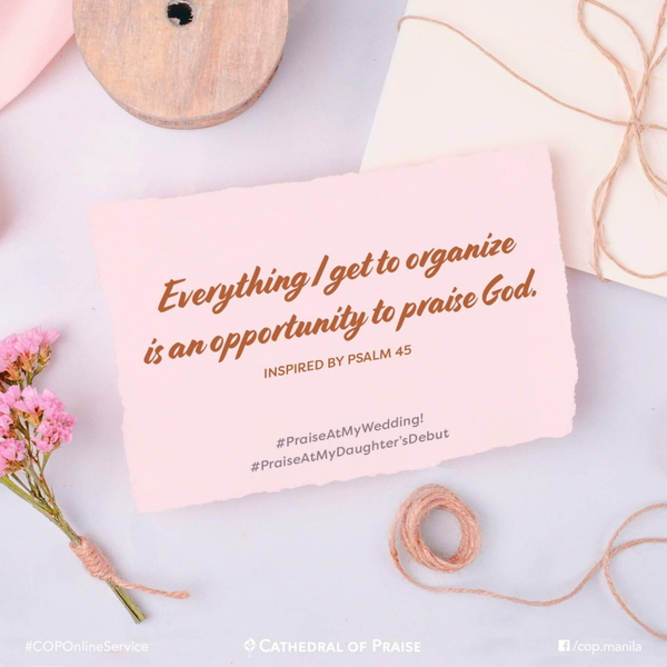 Psalm 45- Everything I Get to Organize is An Opportunity to Praise God! artwork