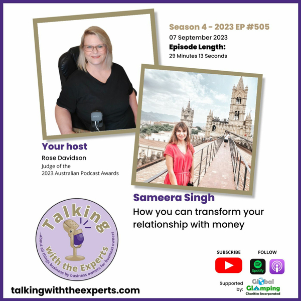 2023 EP505 Sameera Singh - How you can transform your relationship with money artwork