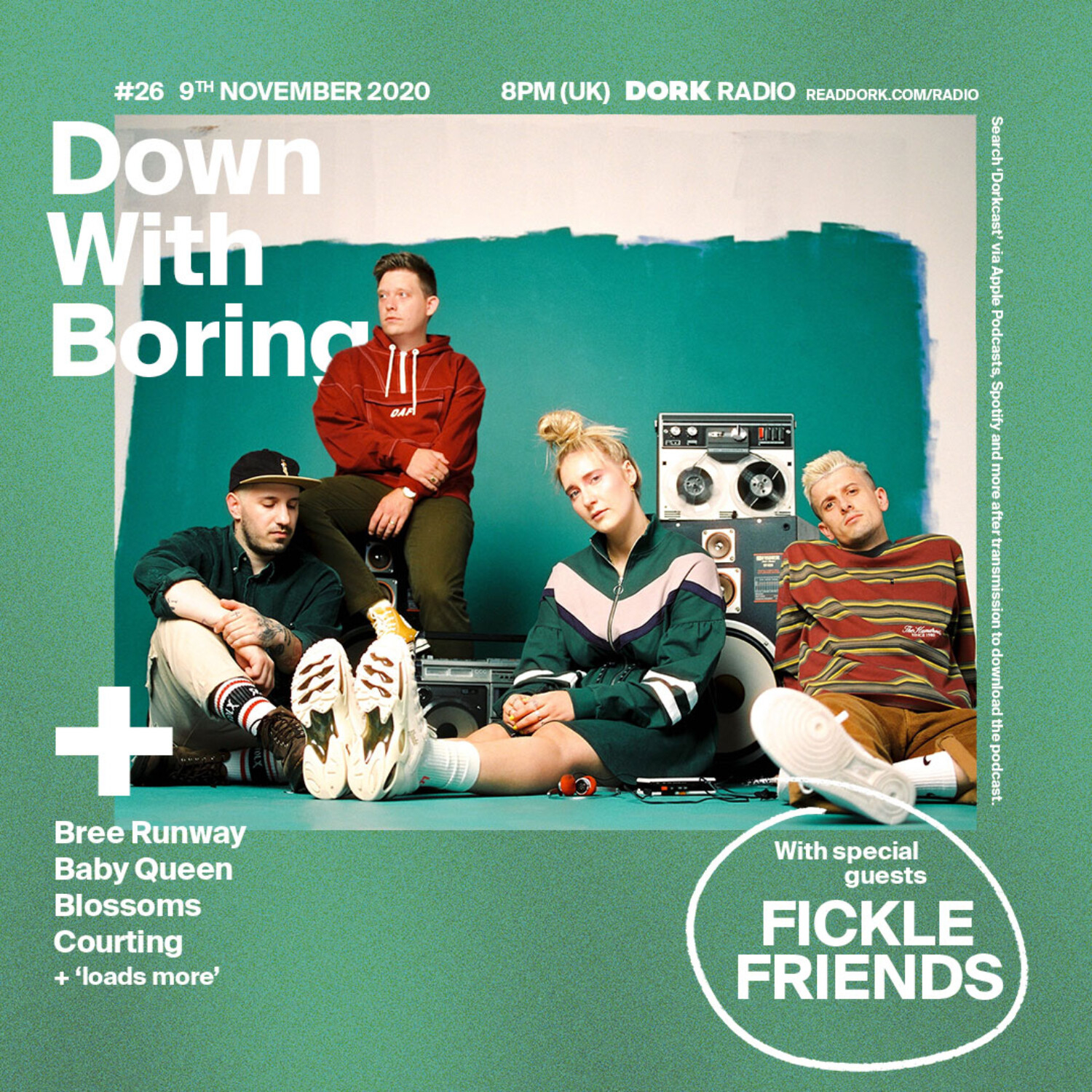 cover of episode Down With Boring #0026: Fickle Friends