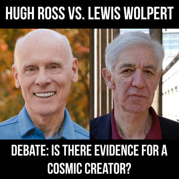 Debate: Is There Evidence for a Cosmic Creator - Hugh Ross vs. Lewis Wolpert (2012) artwork