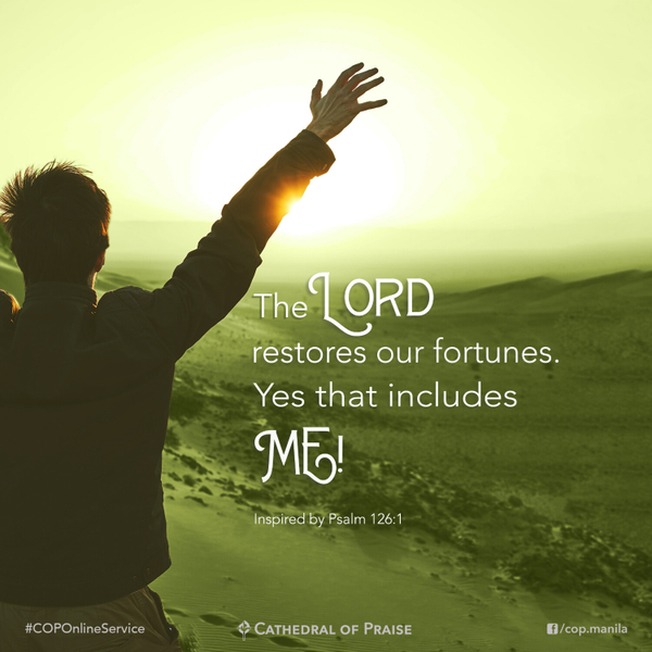 Psalm 126:1- The Lord Restores Our Fortunes. Yet That Includes Me! artwork