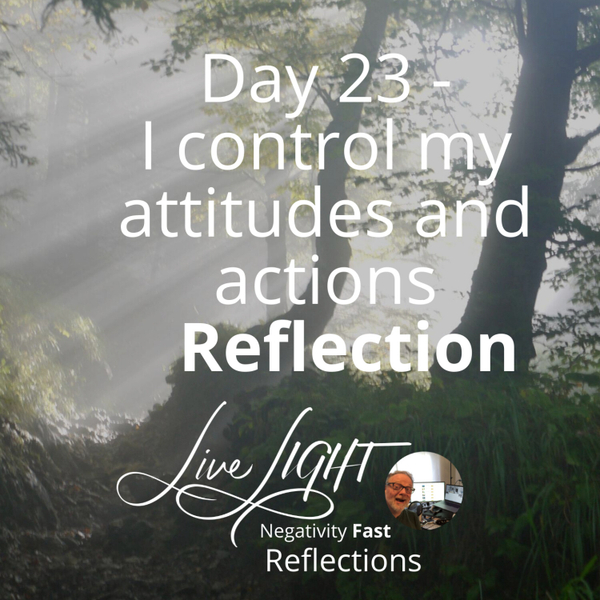Negativity Fast Reflection - Day 23 - I Control My Attitudes And Actions artwork