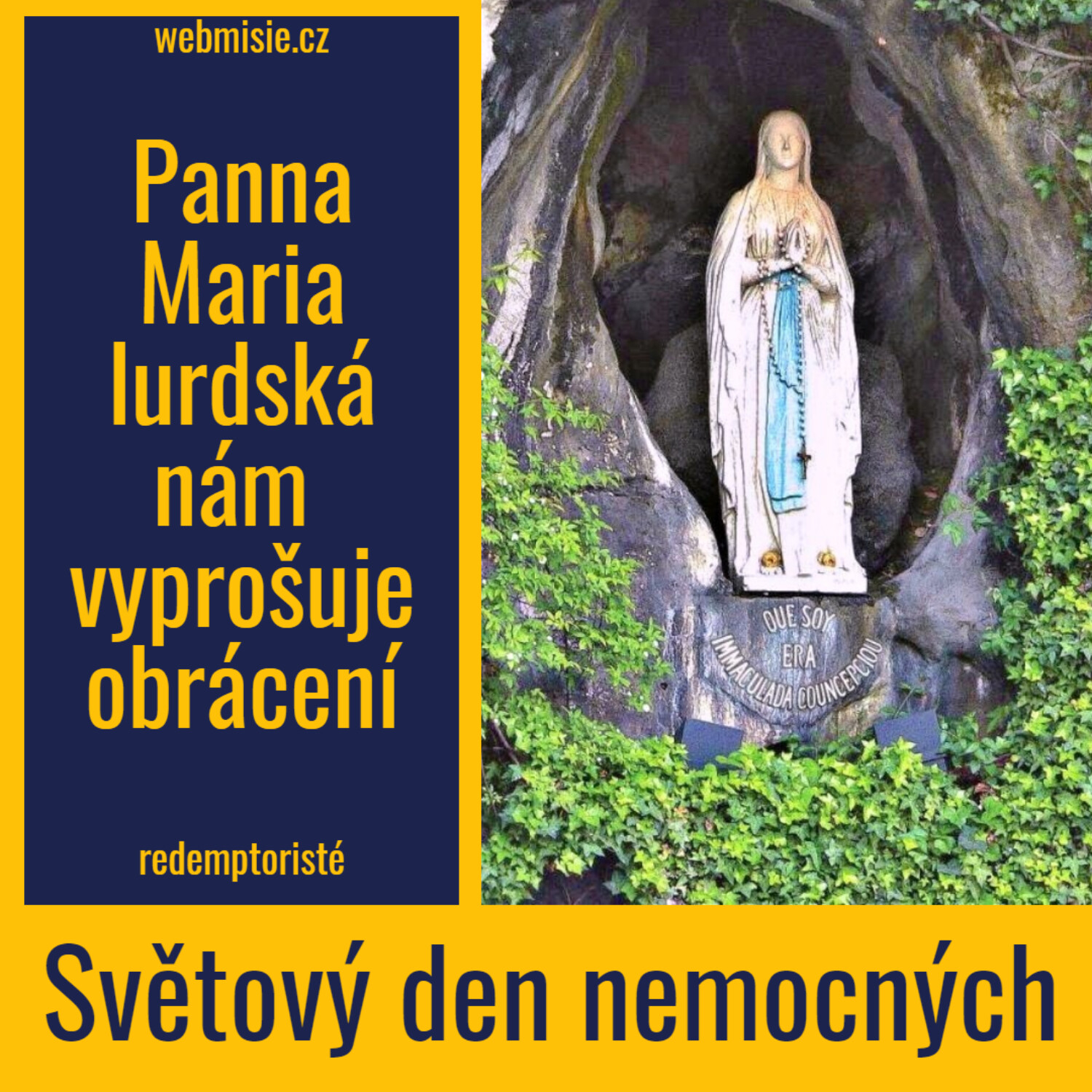 Lurdská Panna Maria nás zve k obrácení