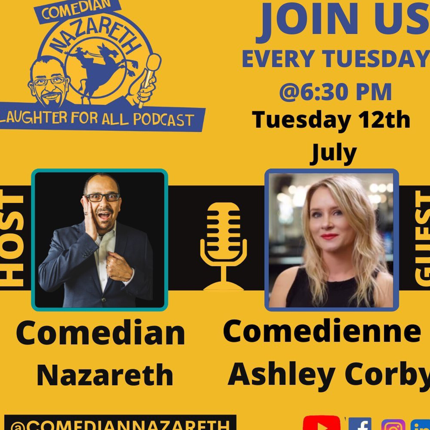 Leaving her orange Hooter shorts behind with Comedienne Ashley Corby