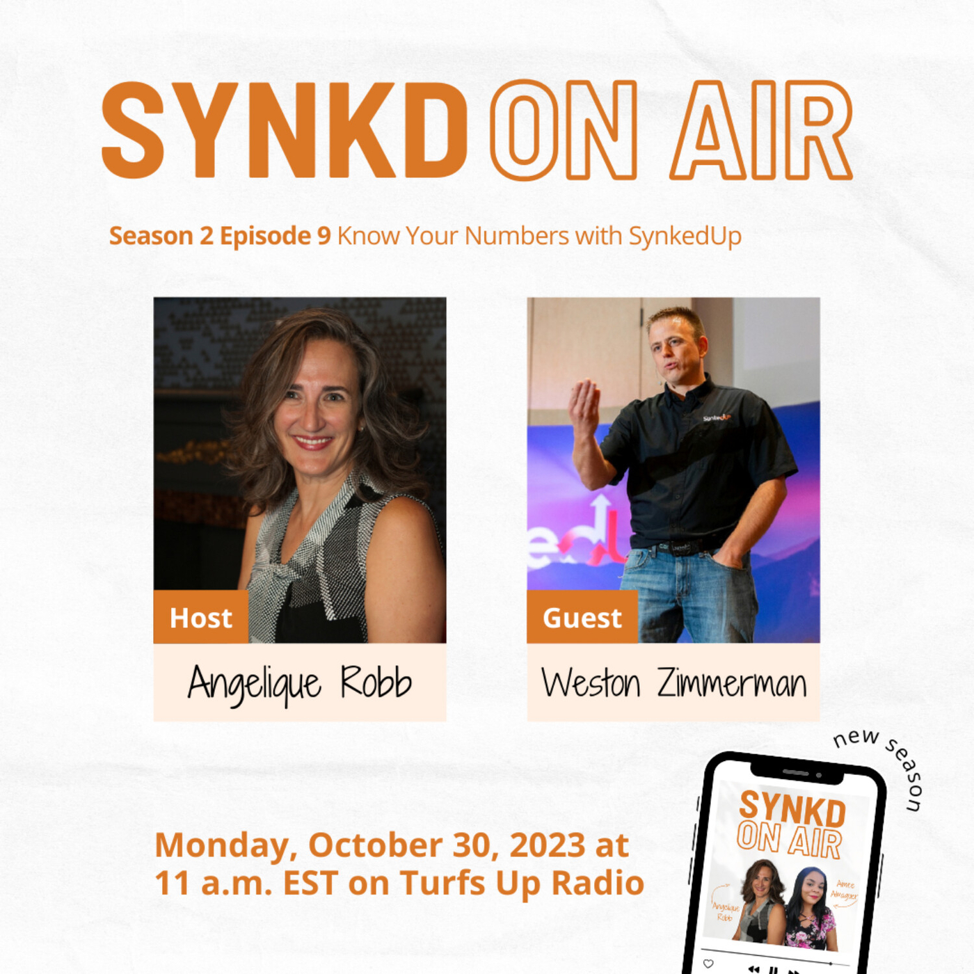 Meet Weston Zimmerman and know your numbers! SYNKD On Air Podcast.co