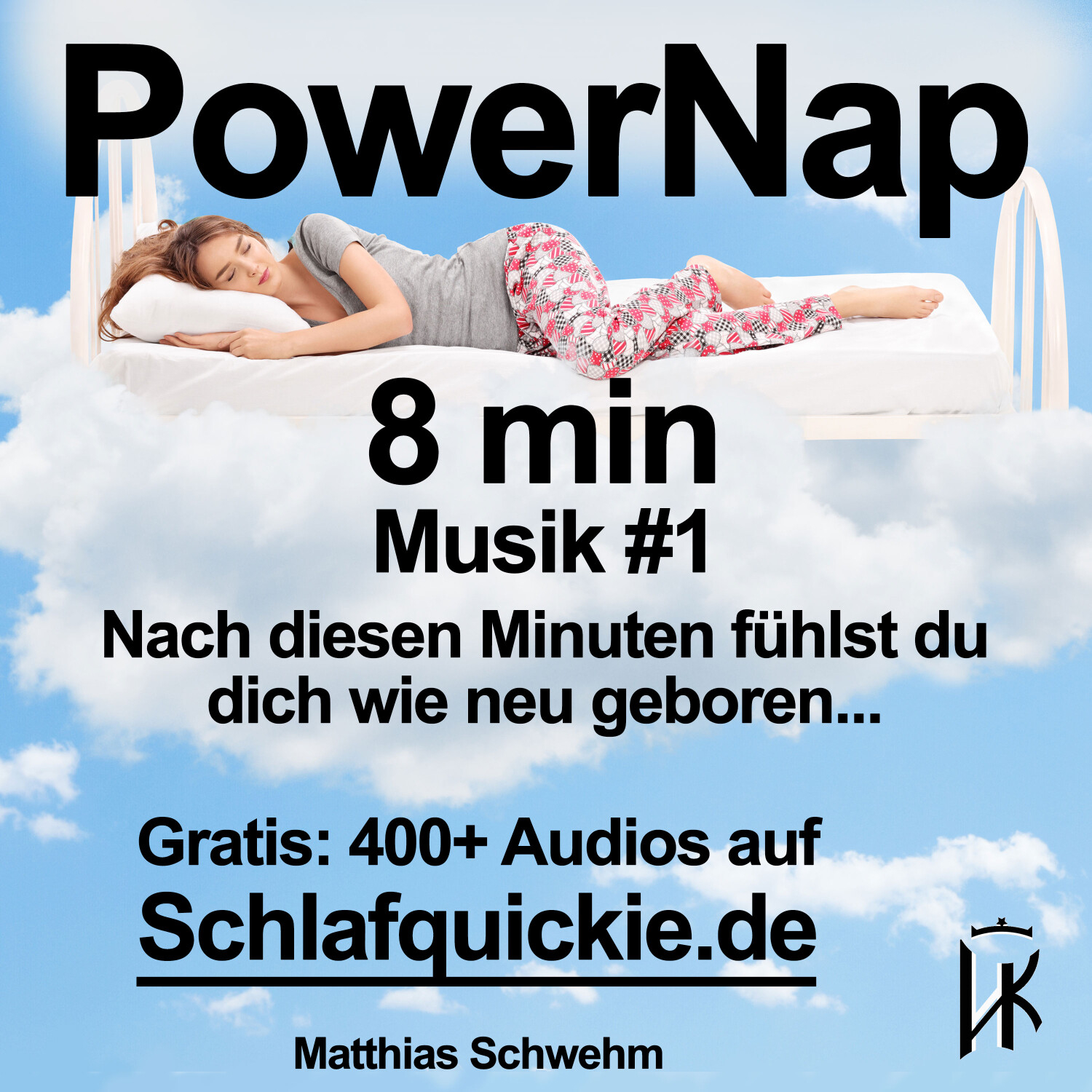 Power Nap 8 min deutsch Musik #1 📢 HypnoKing® NSDR✅ Schlafquickie, Mittagsschlaf Meditation