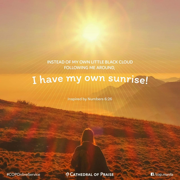 Numbers 6:26- I Have My Own Sunrise! artwork