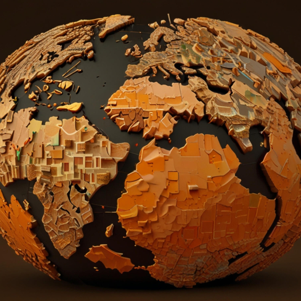 Building AI for Earth with Clay: The intelligence platform transforming Geospatial data analysis. Featuring Clay Executive Director Bruno Sánchez artwork