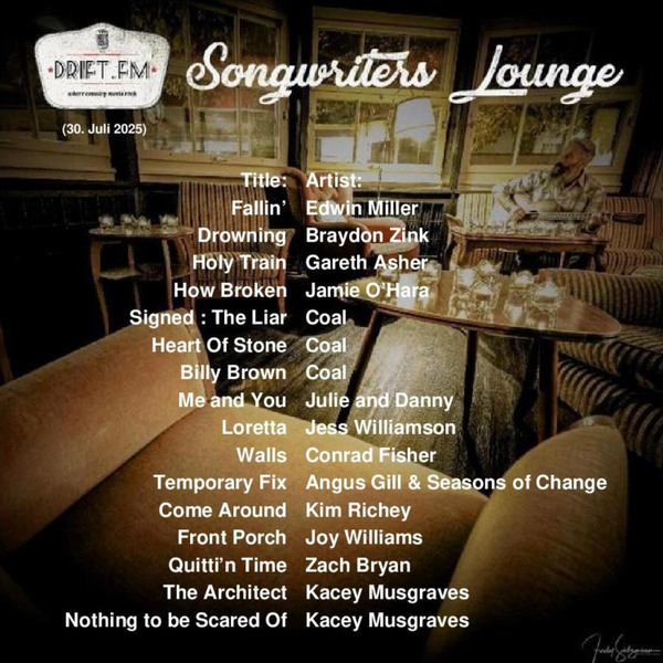 Songwriters Lounge vom 30. Juli 2025 artwork