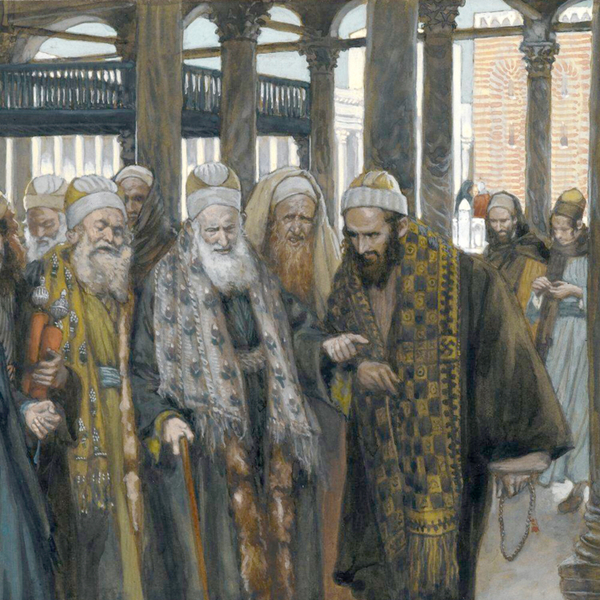 The meeting of the Sandhedrin artwork