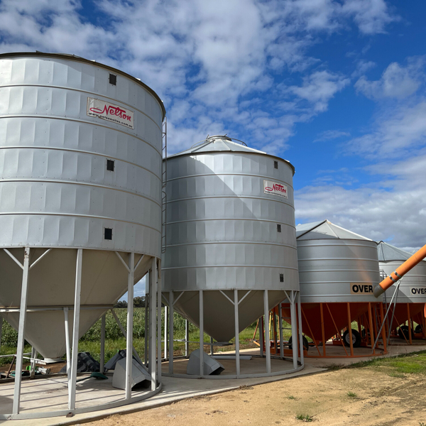 High moisture grain storage artwork