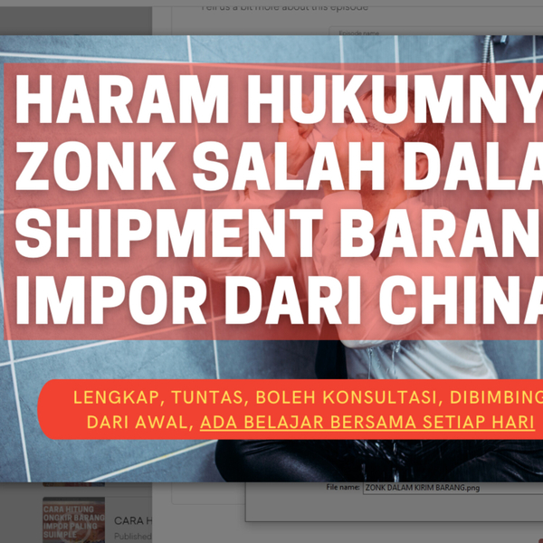 HARAM HUKUMNYA ZONK DI METODE KIRIM BARANG IMPOR (AMIT2 JABANG BAYI!) artwork