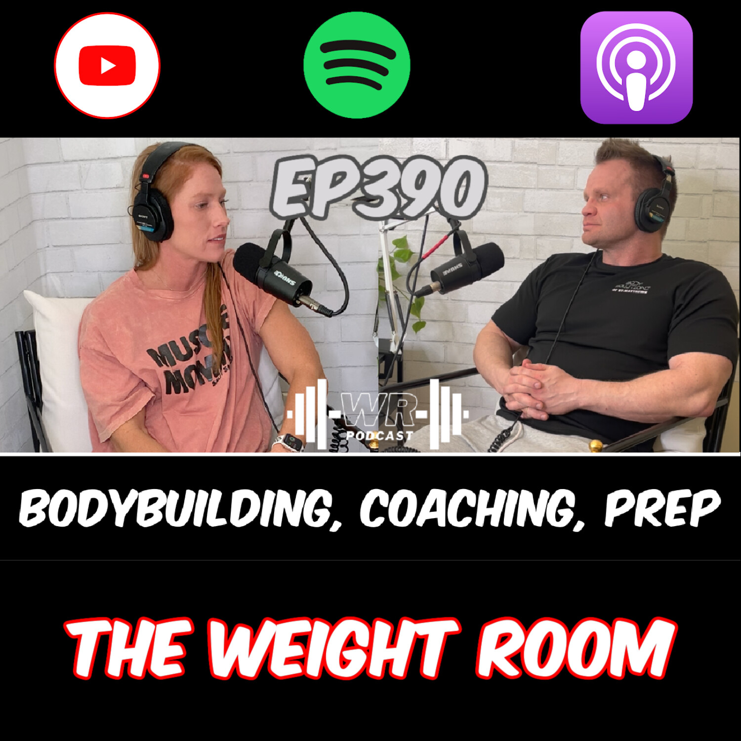 cover of episode EP390: Lindsey Pelfrey and Richard Sparks on Bodybuilding, Prep, Bodybuilding Coaching, and MORE