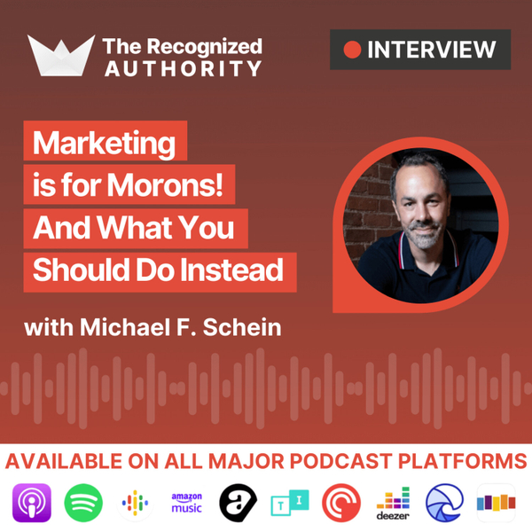 Marketing is for Morons - and What You Should Do Instead with Michael F. Schein artwork
