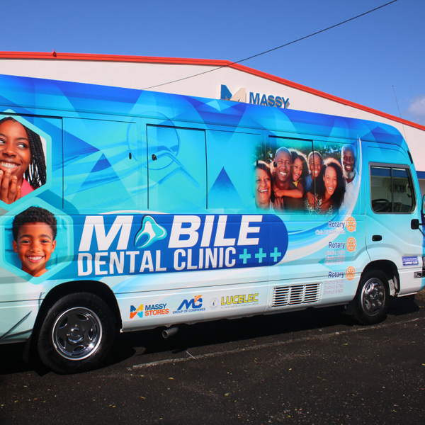 Saint Lucia receives its first Mobile Dental Clinic compliments the Rotary Club of St. Lucia artwork