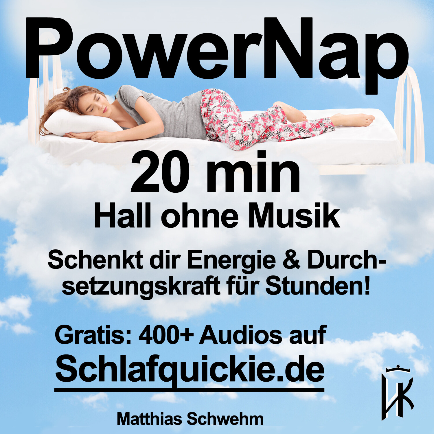 Power Nap 20 min Hall ohne Musik 📢 HypnoKing® NSDR✅ Schlafquickie, Mittagsschlaf Meditation