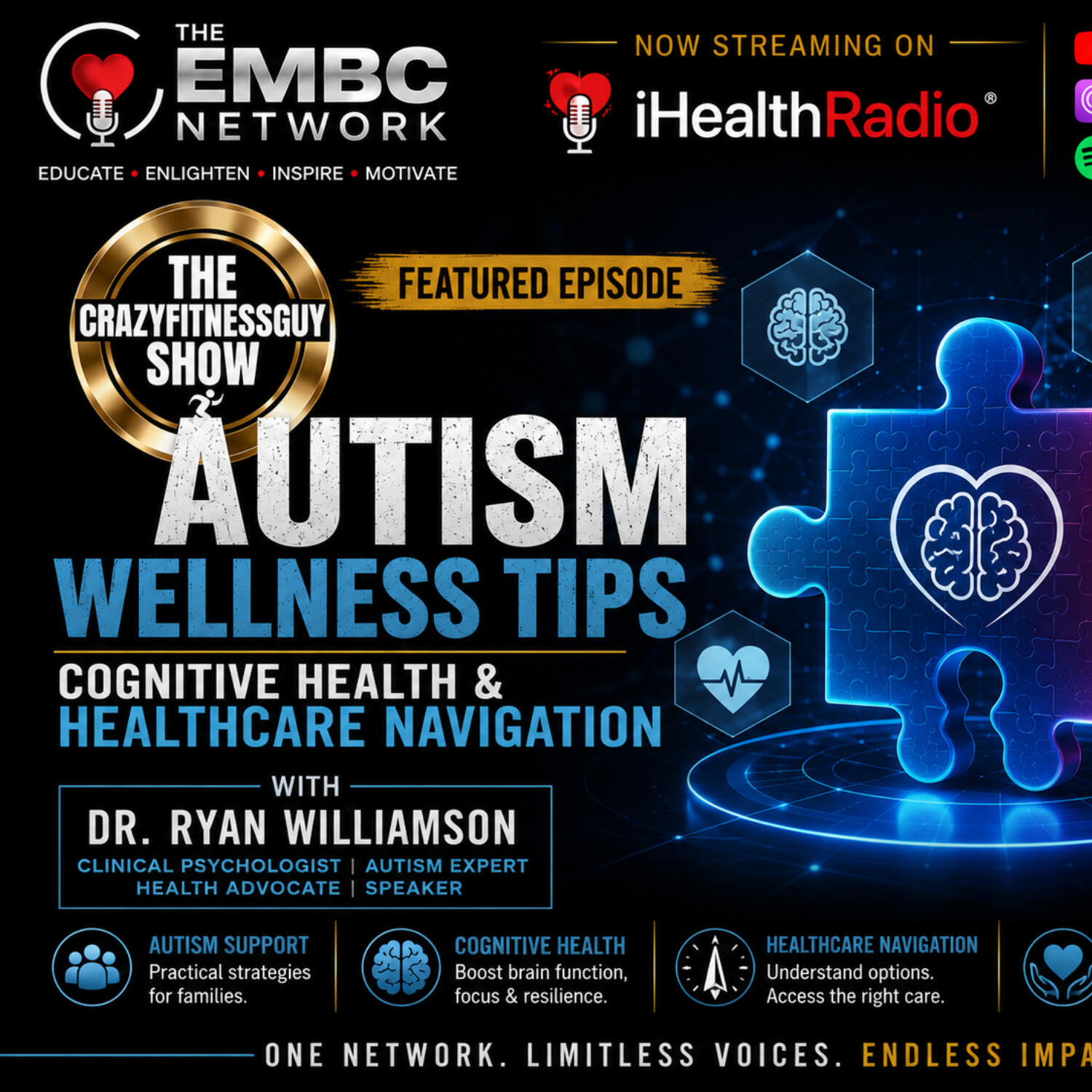 Autism Wellness Tips Cognitive Health & Healthcare Navigation with Dr. Ryan Williamson episode artwork