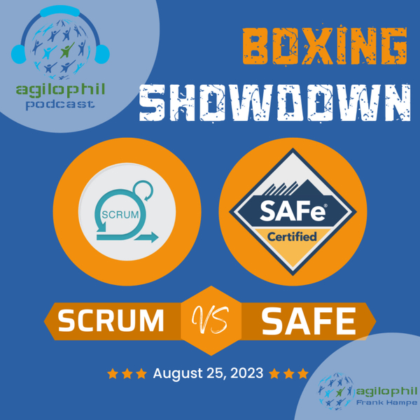 Scrum vs. SAFe artwork