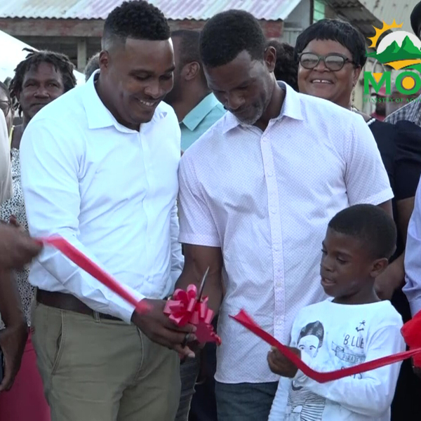 Ribbon-cutting Ceremony for Micoud Jetty artwork
