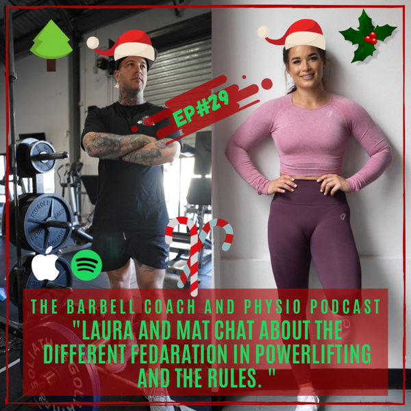 EPISODE #29 LAURA AND MAT TALKING ABOUT THE DIFFERENT FEDERATION IN POWERLIFTING AND THEIR RULES. artwork