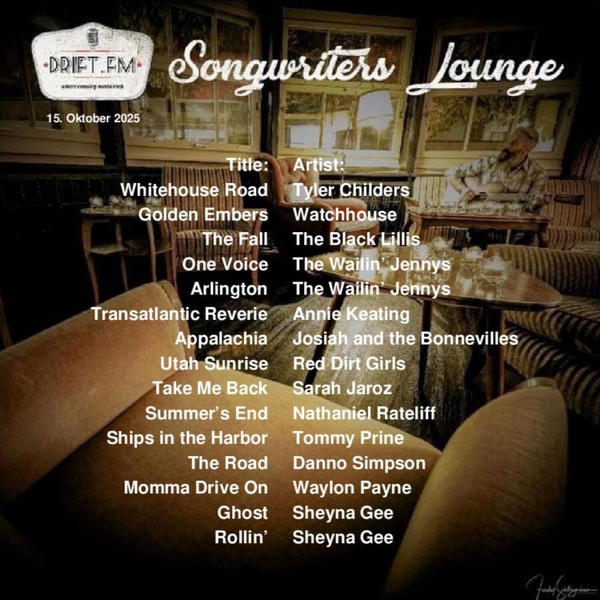 Songwriters Lounge vom 15. Oktober 2025 artwork