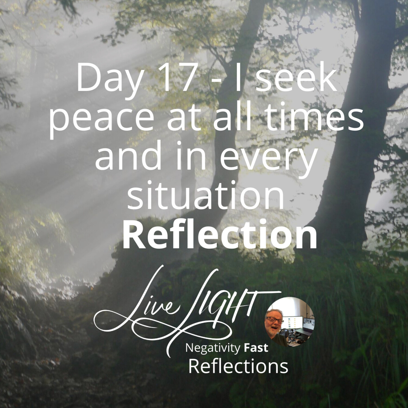 Negativity Fast Reflection - Day 17 - I Seek Peace At All Times And In Every Situation