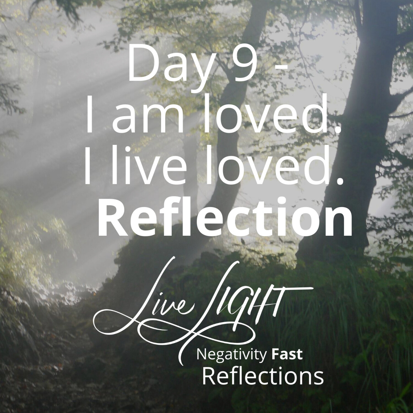 Negativity Fast Reflection - Day 9 - I Am Loved. I Live Loved.