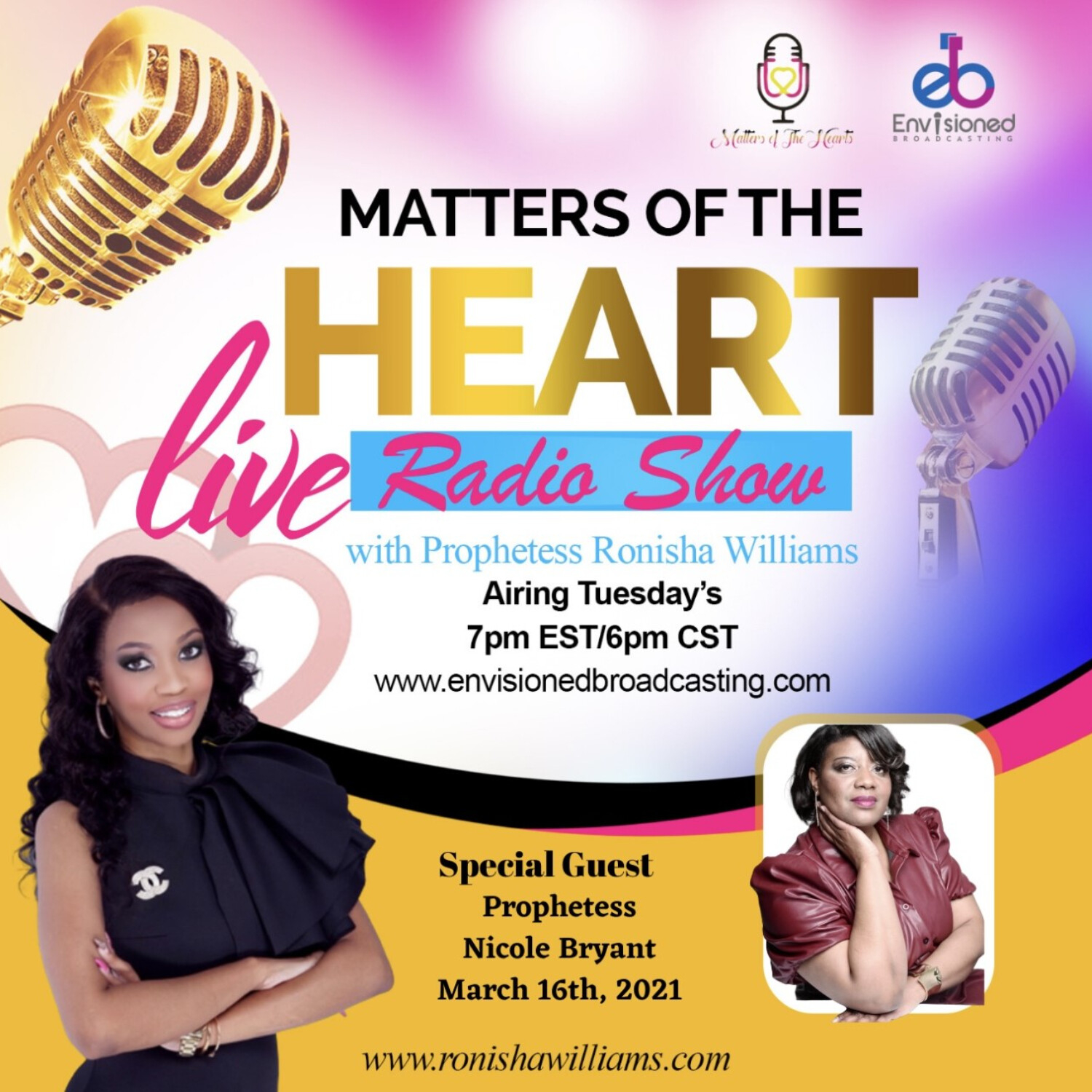 Matters Of The Heart with Prophetess Ronisha Williams