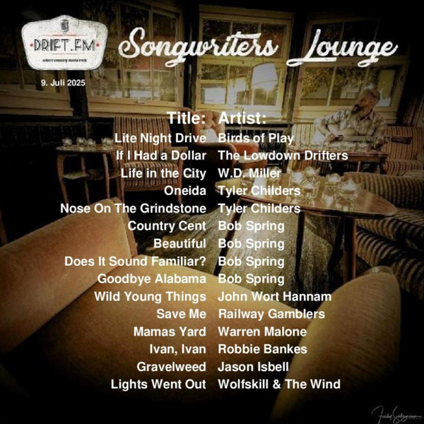 Songwriters Lounge vom 9. Juli 2025 artwork