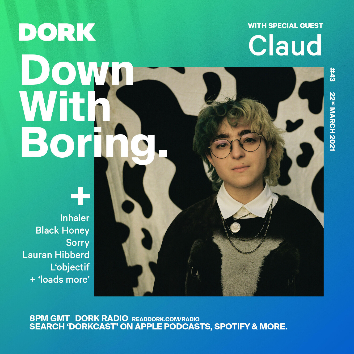 cover of episode Down With Boring #0043: Claud